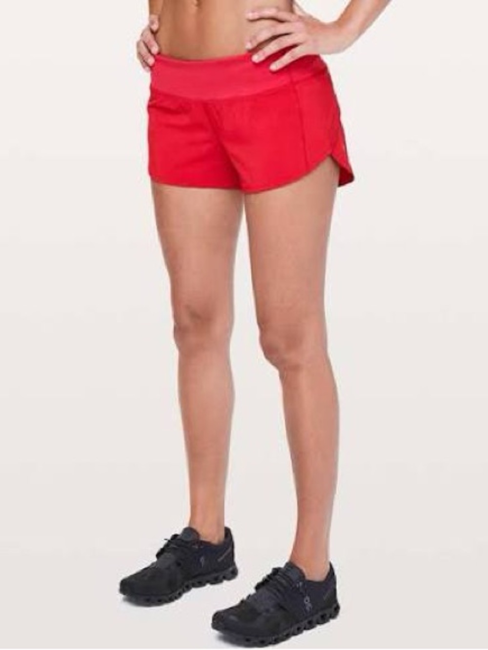 LULULEMON Women's Red Speed Up Athletic Shorts Small 6